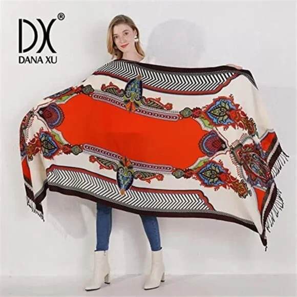 Winter Large Scarf Pashmina Shawl Bandana Neck Wrap For Women